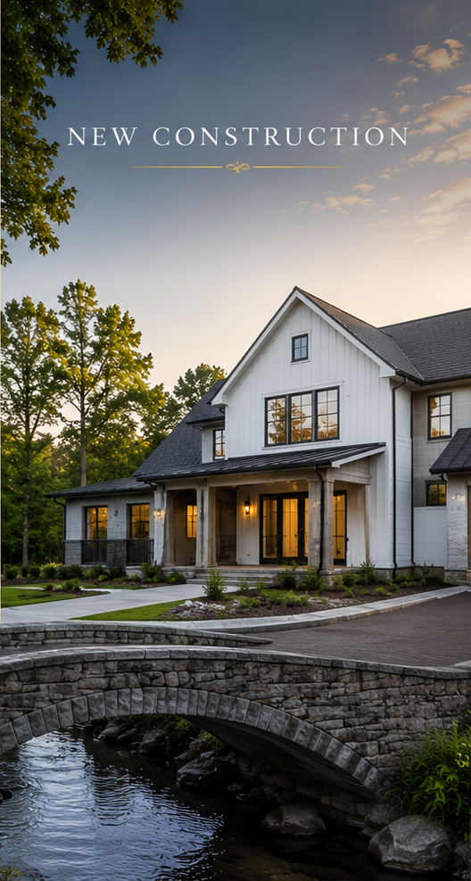 Build opportunities at Bright's Creek with a mountain home and wooded setting.